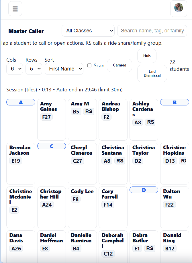 Ride share groups